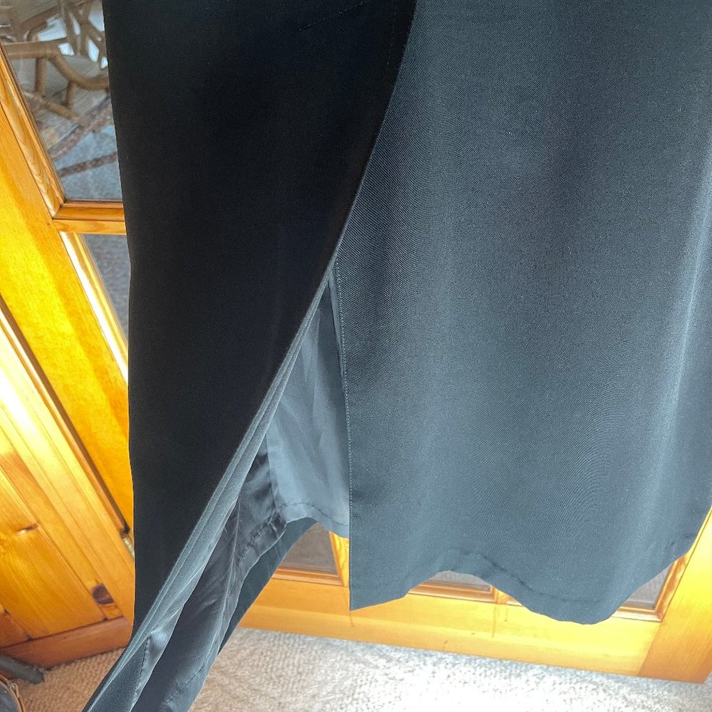 GALLERY BRAND BLACK ALL WEATHER DETACHABLE HOODED LONG COAT - Picture 9 of 9
